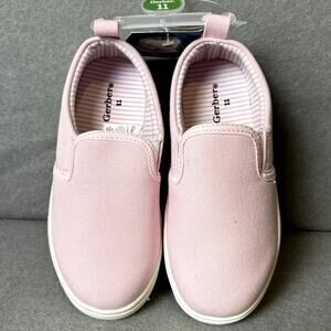 Gerber Girl Boy Slip On Canvas Pink Casual School Shoe Size 11 NEW